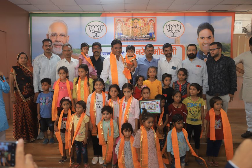 विधायक आक्या ने खुलवाएं  सुकन्या समृद्धी योजना में 501 बालिकाओ के खाते