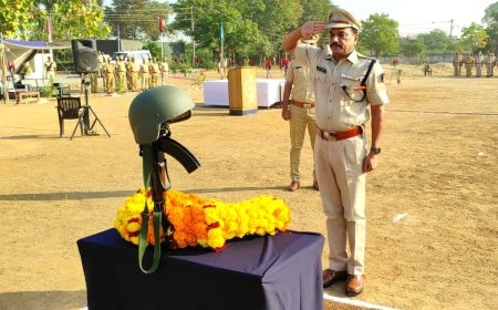 शस्त्र और शीश झुका शहीदों को किया नमन 