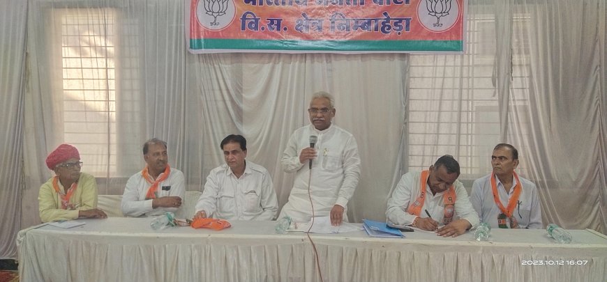 निम्बाहेड़ा विधानसभा क्षेत्र चुनाव प्रबंधन एवं समन्वयक बैठक  