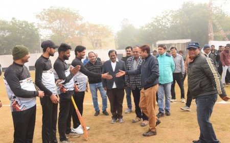 जिंक नगर में लीग मैचो से इंटर जिंक क्रिकेट चैम्पियनशिप 2024  का आगाज