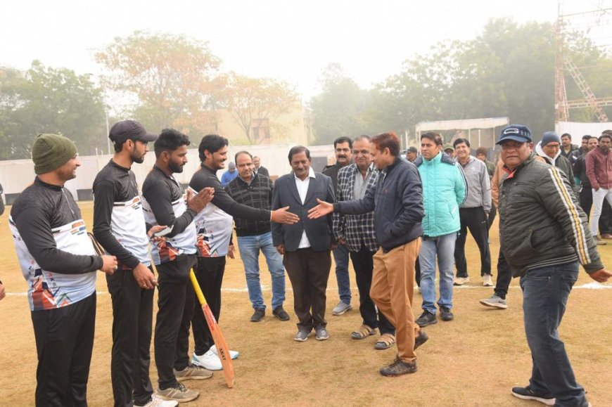 जिंक नगर में लीग मैचो से इंटर जिंक क्रिकेट चैम्पियनशिप 2024  का आगाज