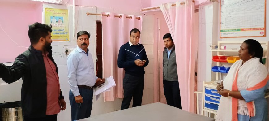 अस्पतालो का किया औचक निरीक्षण दिये निर्देश