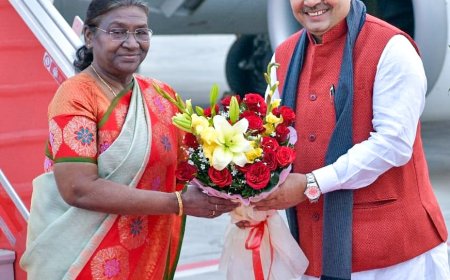 राष्ट्रपति श्रीमती द्रौपदी मुर्मु राजस्थान प्रवास पर 