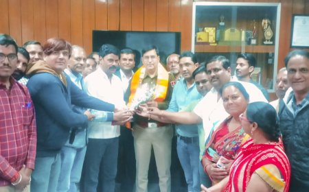 राजस्थान ब्राह्मण महासभा  ने किया चित्तौड़गढ़ एसपी  का स्वागत 