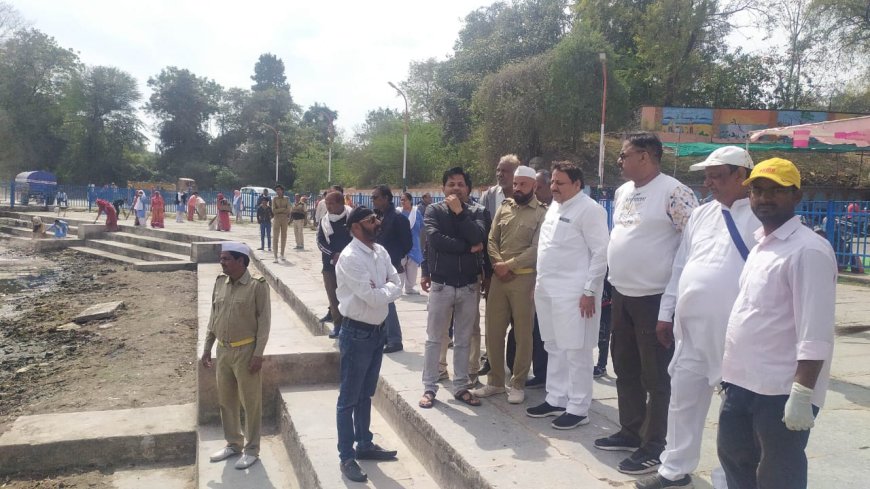 संत निरंकारी मिशन ने प्रोजेक्ट अमृत की थीम स्वच्छ जल स्वच्छ मन के तहत गंभीरी नदी तट पर सफाई अभियान चलाया