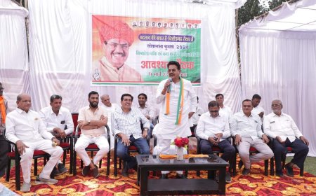 कार्यकर्ताओ ने लिया 1998 जैसी ऐतिहासिक जीत दिलाने का संकल्प, आंजना को किया आश्वस्त वे निम्बाहेड़ा को चिंता छोड़ पूरे लोकसभा में करे चुनाव प्रचार