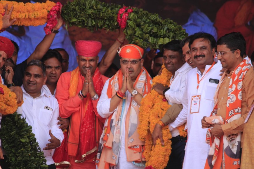 सीपी जोशी के प्रति जनता में अत्यधिक प्रेम और स्नेह, प्रचंड बहुमत से लगेगी जीत ही हैट्रिक - भजनलाल शर्मा