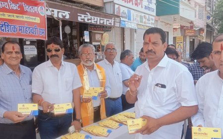 हृदय घात से बचाव  के लिए 1000 महेश आरोग्य किट चित्तौड़गढ़ में वितरित किये