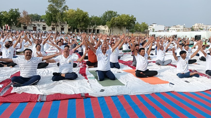 उत्साह के साथ मनाया चित्तौडगढ में योग दिवस
