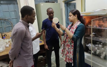 मेवाड़ यूनिवर्सिटी के शोधार्थी छात्रों ने एमपीयूएटी का दौरा किया 