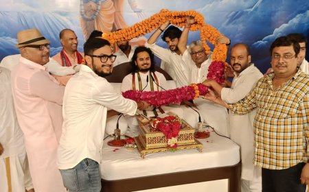 श्रीमद् भागवत कथा शुरू भगवत भक्ति का सूर्य है अभयदास