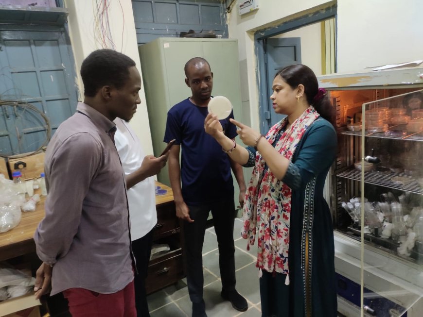 मेवाड़ यूनिवर्सिटी के शोधार्थी छात्रों ने एमपीयूएटी का दौरा किया 