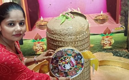 भगवान शिव को बांधी विशाल राखी