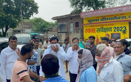 कासोद में सीवरेज प्लांट से हुई गैस रिसाव की  आंजना एवं कृपलानी ने ली जानकारी