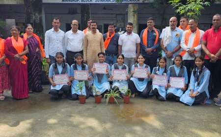 श्रेष्ठ गुरु एवं शिष्यों का किया सम्मान