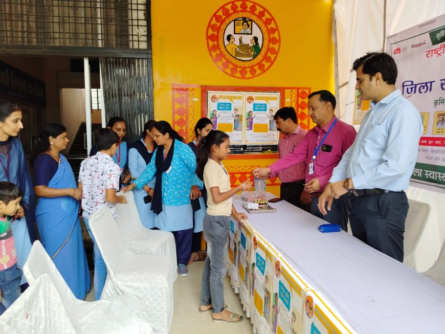 राष्ट्रीय कृमि मुक्ति दिवस पर गटकी गोली,  कृमि मुक्त