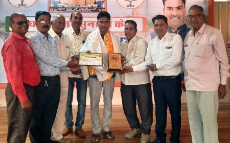 कुमावत समाज ने किया  विधायक आक्या का सम्मान