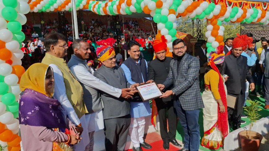 चित्तौड़‌गढ़  में उल्लास से मनाया गणतंत्र दिवस 