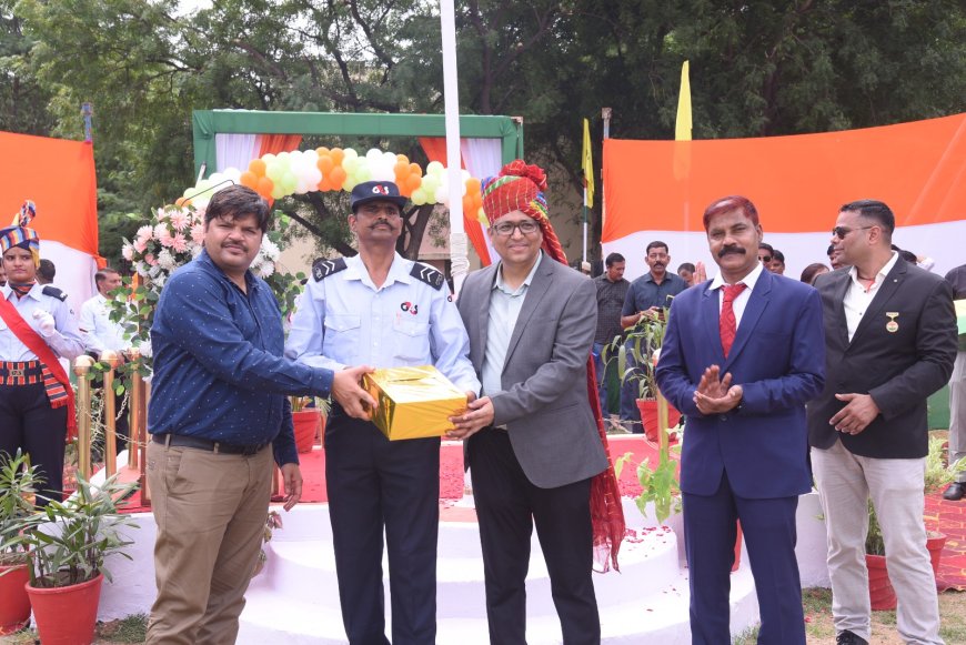 चन्देरिया लेड जिंक स्मेल्टर के जिंक नगर में 79वां स्वतंत्रता दिवस हर्षोल्लास से मनाया गया