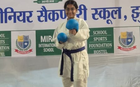 चित्तौड़ की अमरप्रीत कौर ने झुंझुनू में कराटे में जीता स्वर्ण पदक, राष्ट्रीय प्रतियोगिता के लिए चयनित।