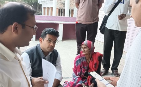 जिला निर्वाचन अधिकारी ने किया कपासन क्षेत्र का निरीक्षण