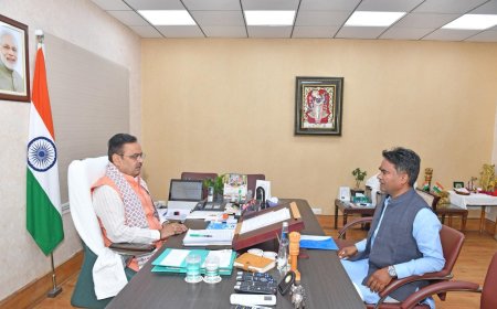 विधायक चंद्रभानसिंह आक्या ने मुख्यमंत्री भजनलाल शर्मा से की शिष्टाचार भेंट