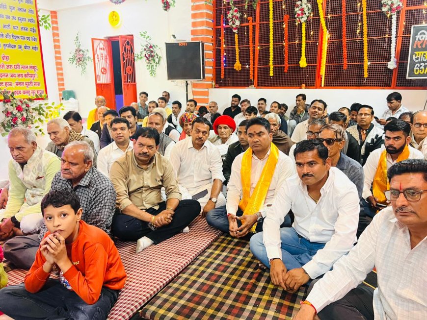 चित्तौड़ ग्रीन रेजीडेंसी में नानी बाई का मायरा कथा जारी, कलश व ध्वजदंड स्थापना 3 नवम्बर को