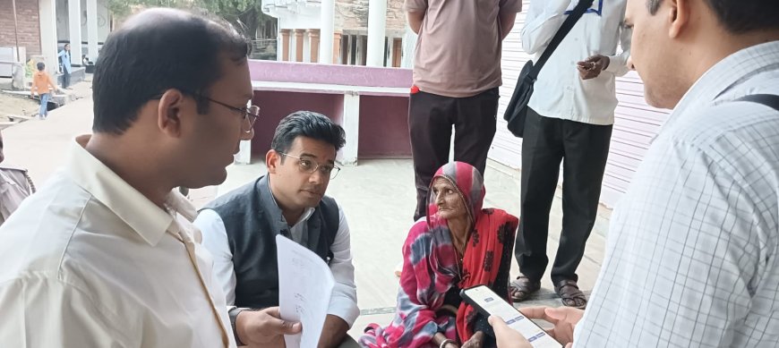 जिला निर्वाचन अधिकारी ने किया कपासन क्षेत्र का निरीक्षण