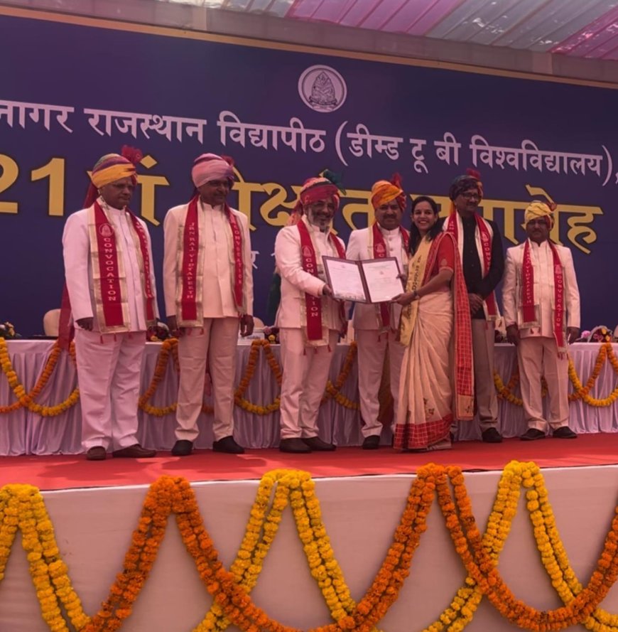 निराश्रित बालगृहों पर शोध करने वाली चंचल सुखवाल को पी.एच.डी. की उपाधि