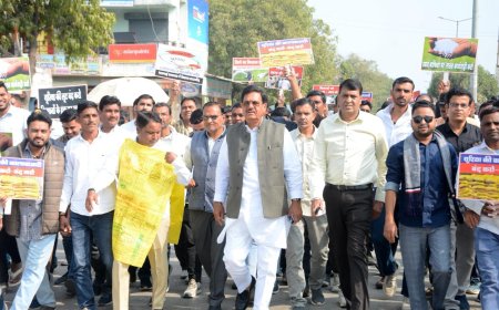 आंजना के नेतृत्व में कांग्रेसजनों ने दी किसानों की पीड़ा को आवाज़