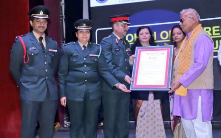 विजय दिवस समारोह पर सैनिक स्कूल चित्तौड़गढ़ को शिक्षा मंत्री द्वारा प्रशस्ति प्रमाण पत्र