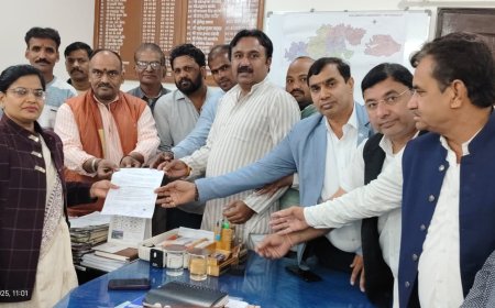 अरावली बचाओ मुहिम के तहत संगम विकास समिति ने सौंपा ज्ञापन