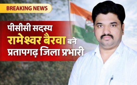 पीसीसी सदस्य रामेश्वर बैरवा बने प्रतापगढ़ जिला प्रभारी