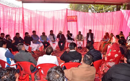 कथा आयोजन को लेकर रतन बाग में बैठक सम्पन्न