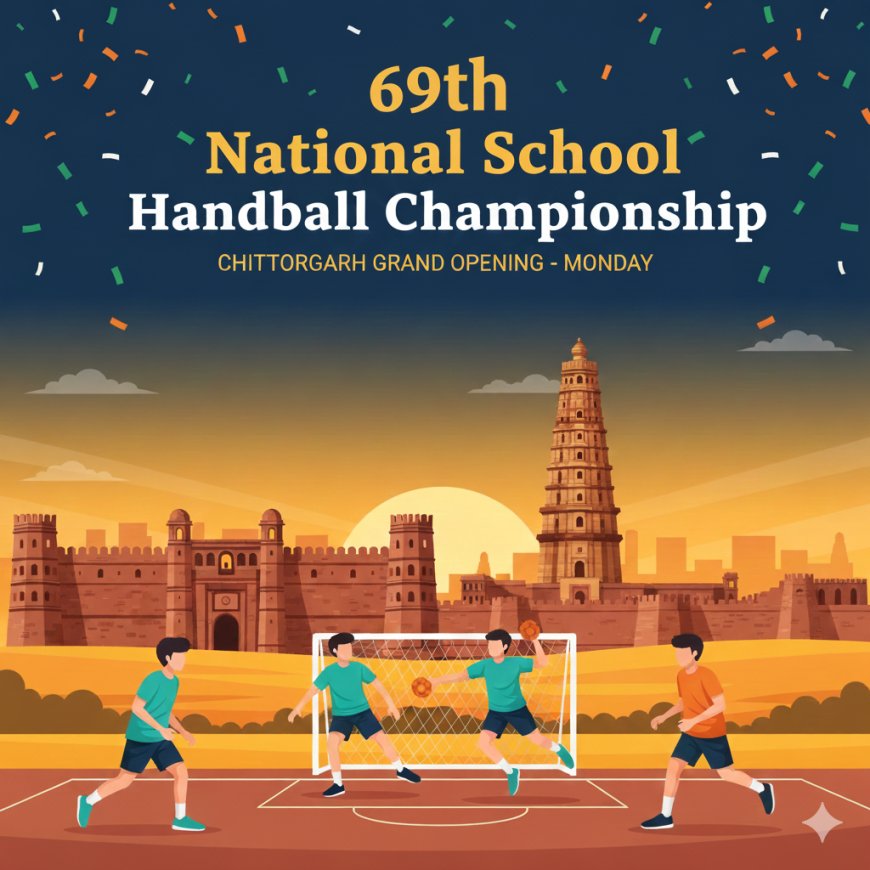 69वीं राष्ट्रीय विद्यालयी हैंडबॉल प्रतियोगिता का भव्य आगाज सोमवार से